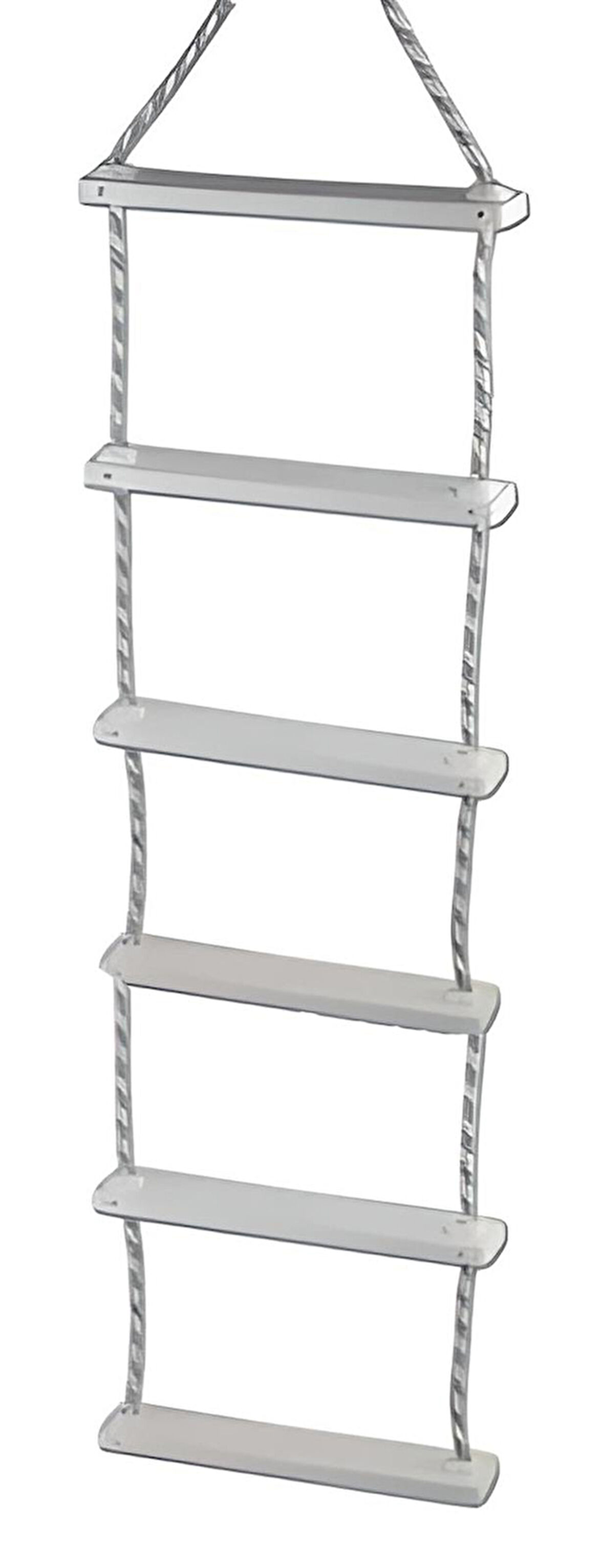 İP MERDİVEN 6 BASAMAKLI GENİŞLİK: 29cm BOY: 125cm TEKNE VE KARAVAN İÇİN