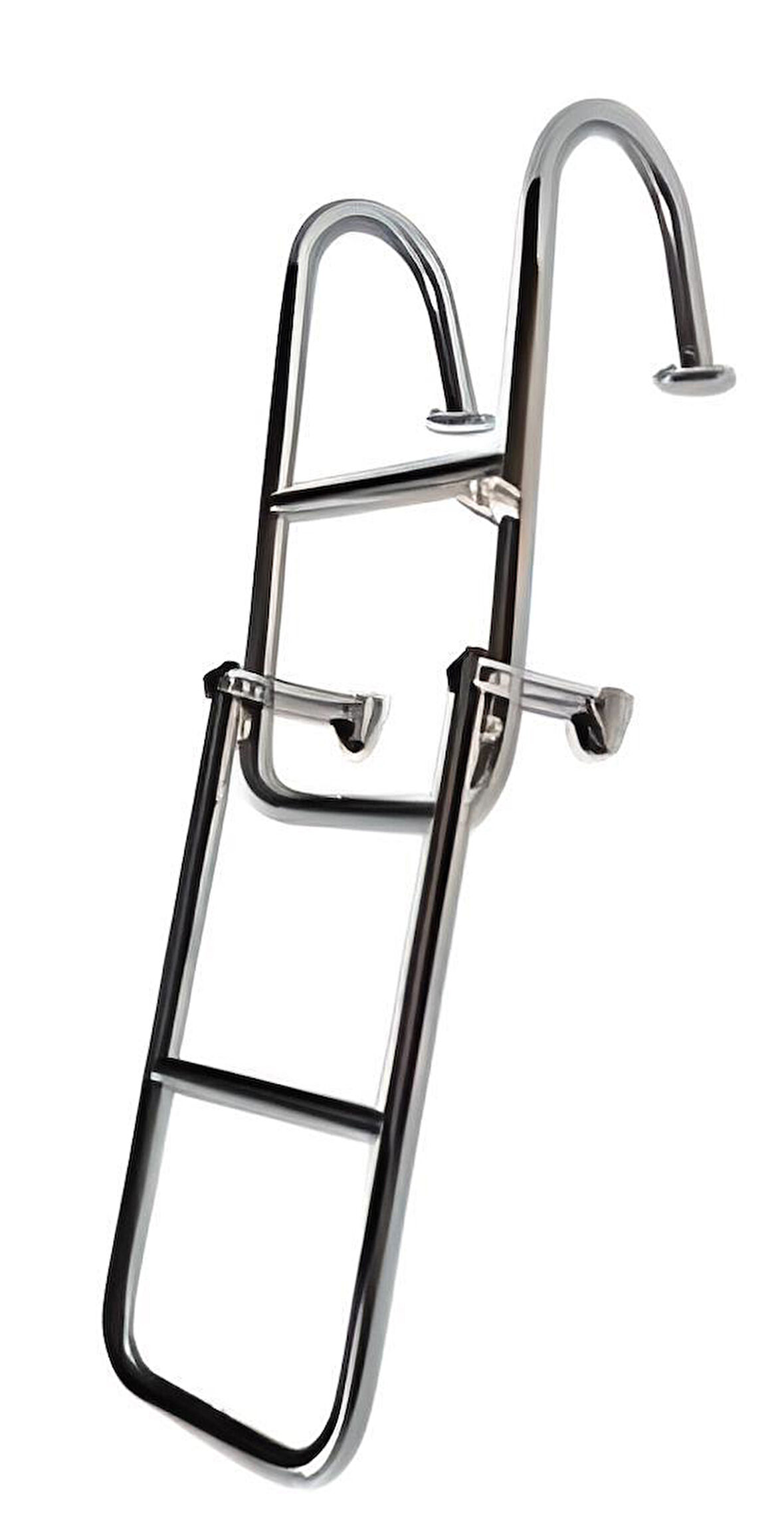 TEKNE MERDİVENİ KATLANABİLİR 2+2 KROM TUTAMAKLI 103cm