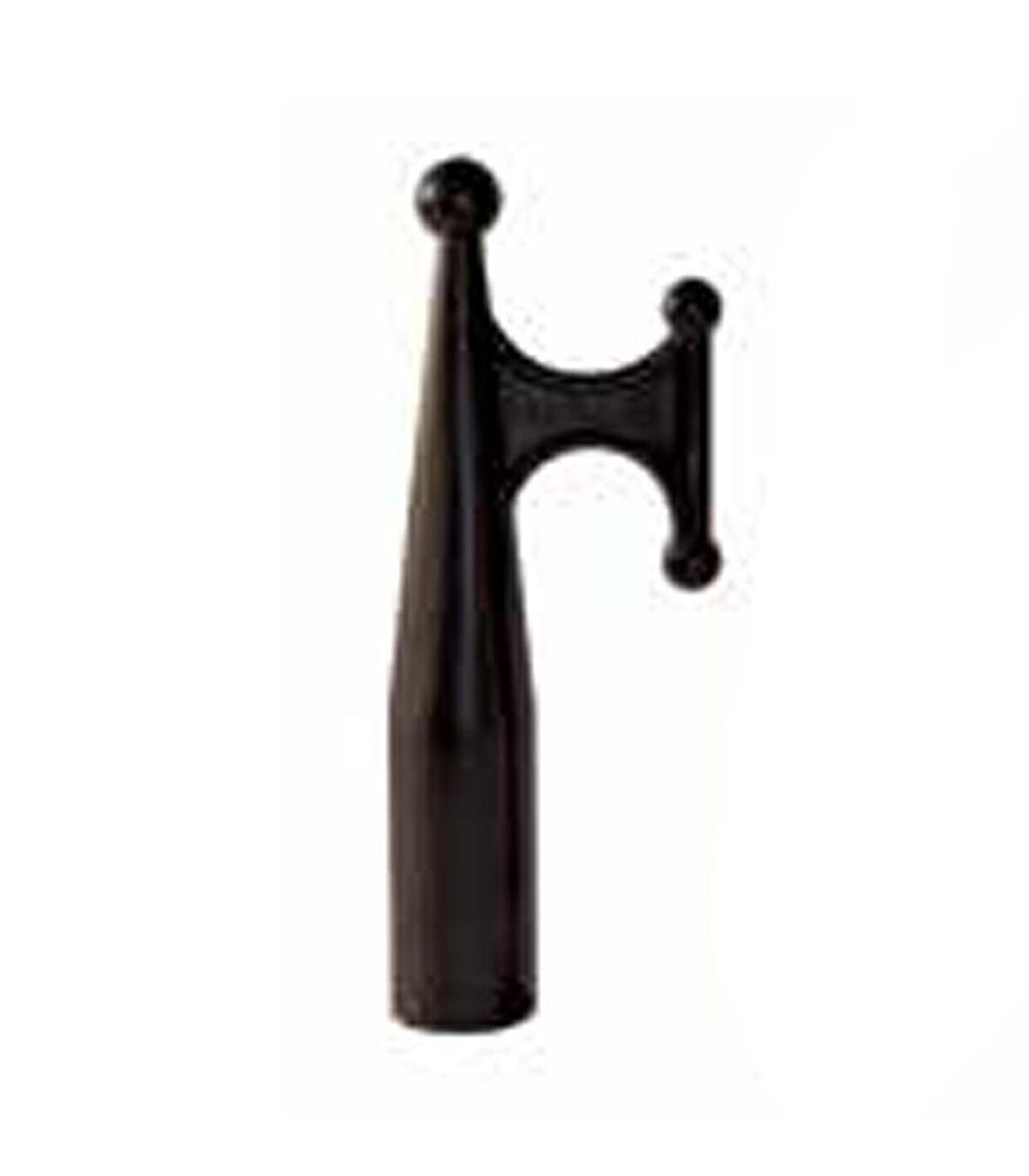 KAKIÇ UCU Ø25mm SİYAH GÖNDER KANCASI UCU