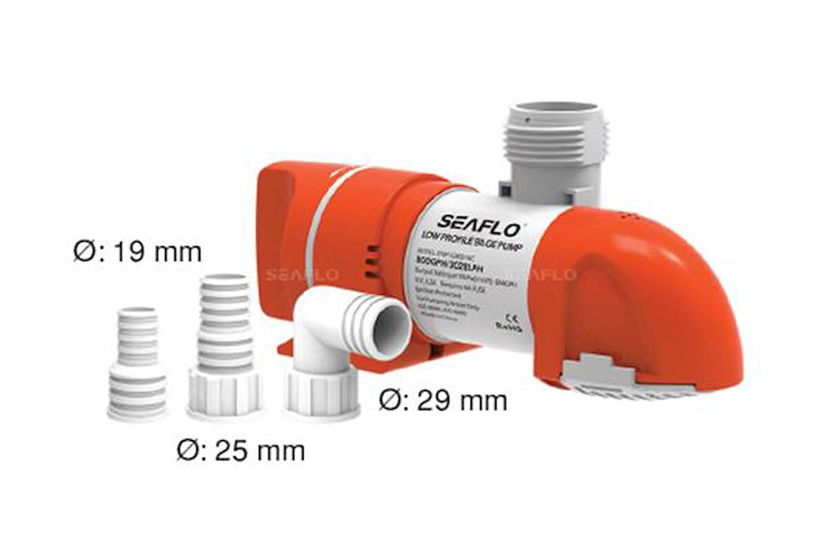 SEAFLO OTOMATİK DÜŞÜK PRO. SİN. POMP. 1100 GPH 12 V TEKNE YAT KARAVAN 