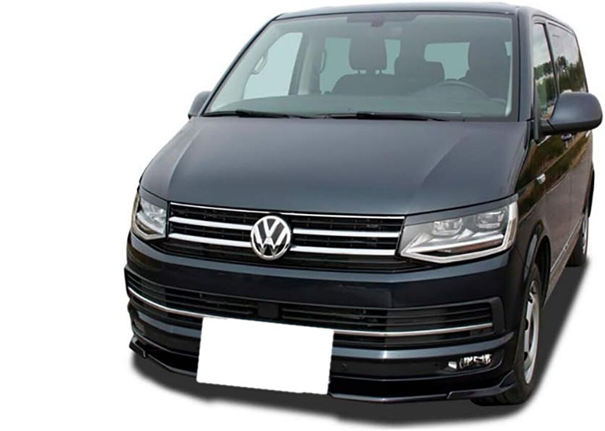 Vw T6 uyumlu ön tampon altı lip 3 parça pianoblack 2016+