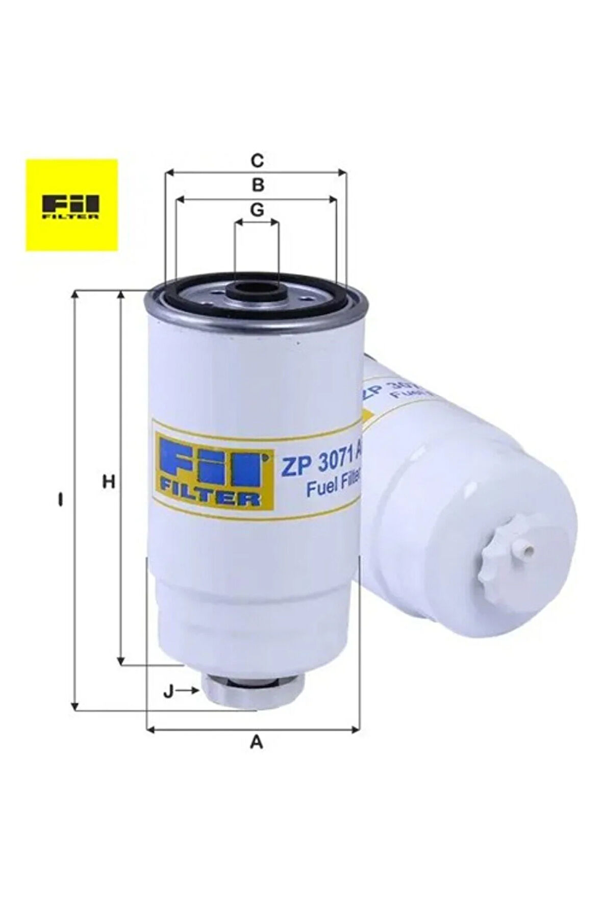 Mazot Filtresi Boxer Ii-Ducato 2.3/2.8 Filter 1906.C2/ 1906.93/ 1616207480/ ZP3071AF