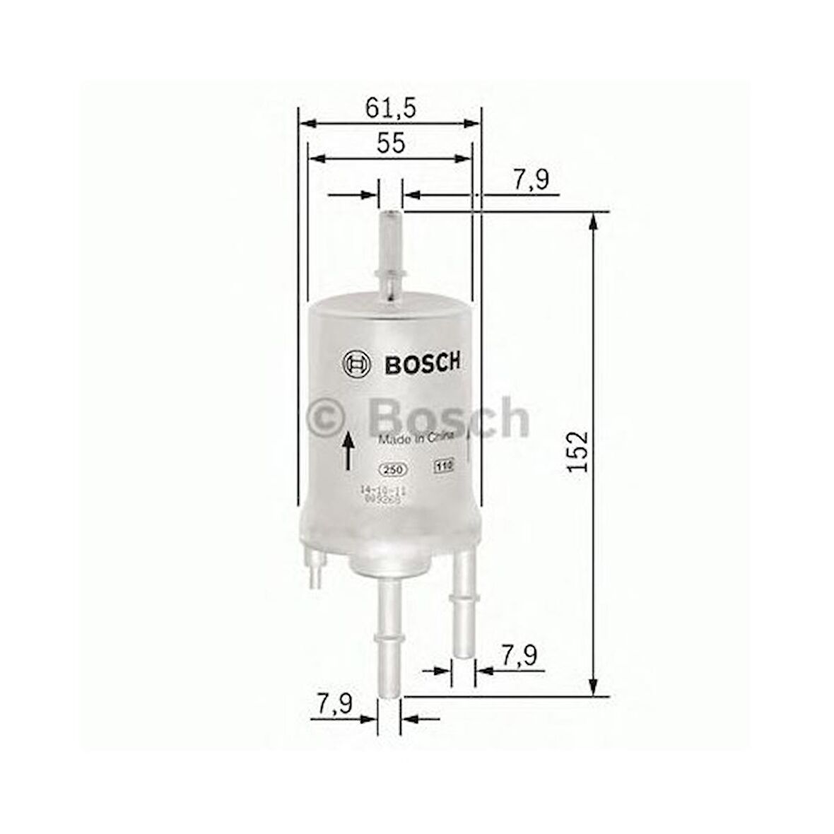 Bosch 0450905925 Yakıt Filtresi Cordoba-Ibıza-Leon-Toledo Iıı-Octavıa-Caddy-Golf-Jetta-Polo-Touran 1.4,1.6 (3 Giriş)