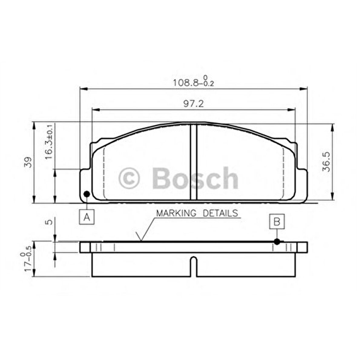 Bosch 0986Tb2002 Ön Balata M131-M124