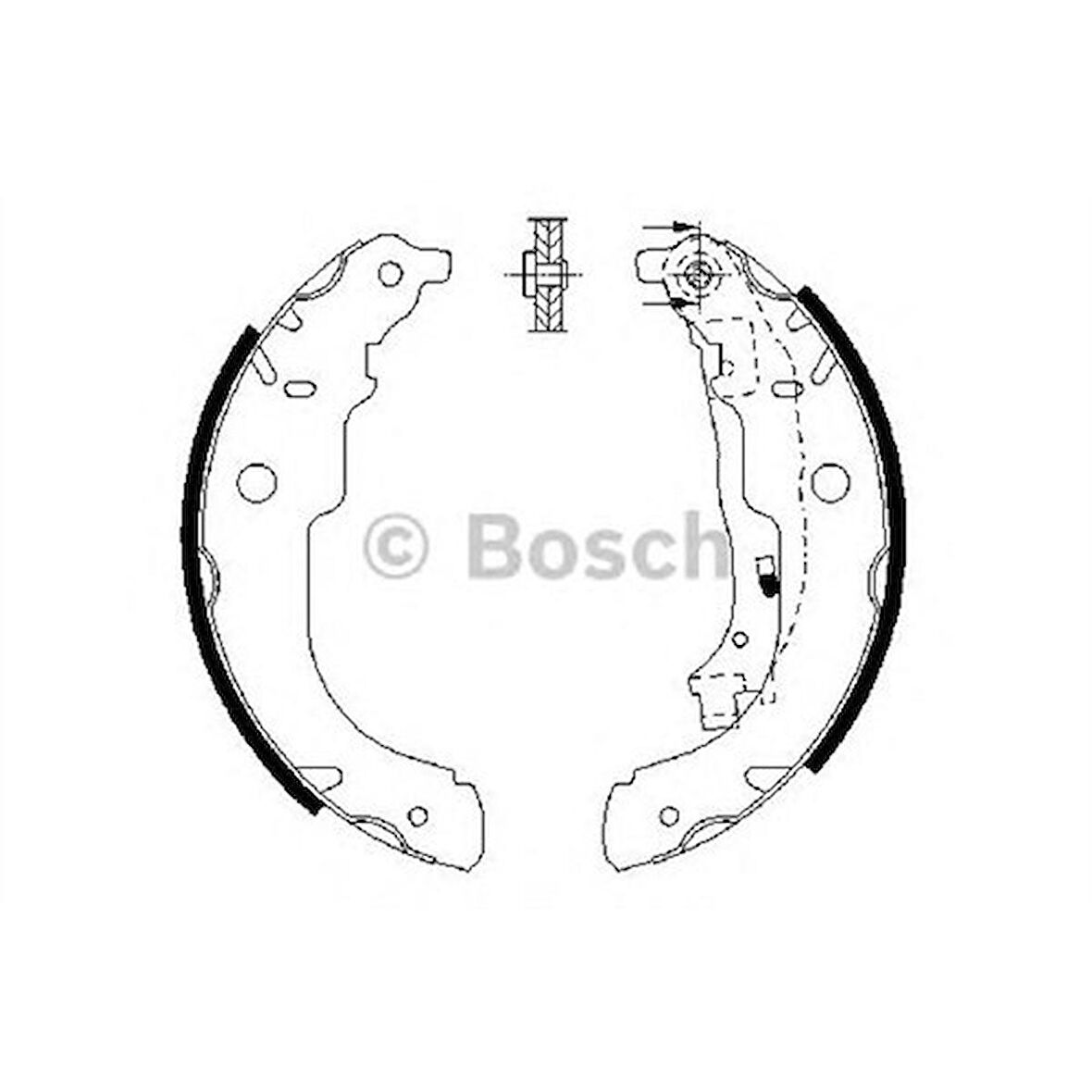 Bosch 0986487721 Arka Pabuç Balata P207 07>C3 09> Ds3 09> 1.4-1.4 16V-1.4Hdı (0986487833) (F026004721)