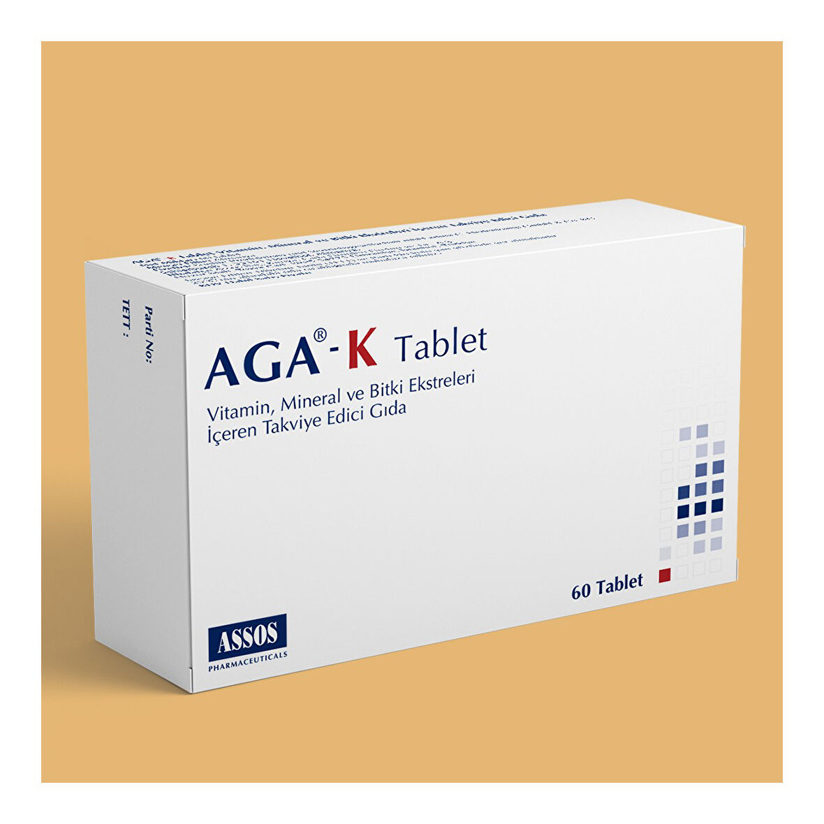 Aga-K 60 Tablet - Dezenfektan Hediyeli - %72 Alkol