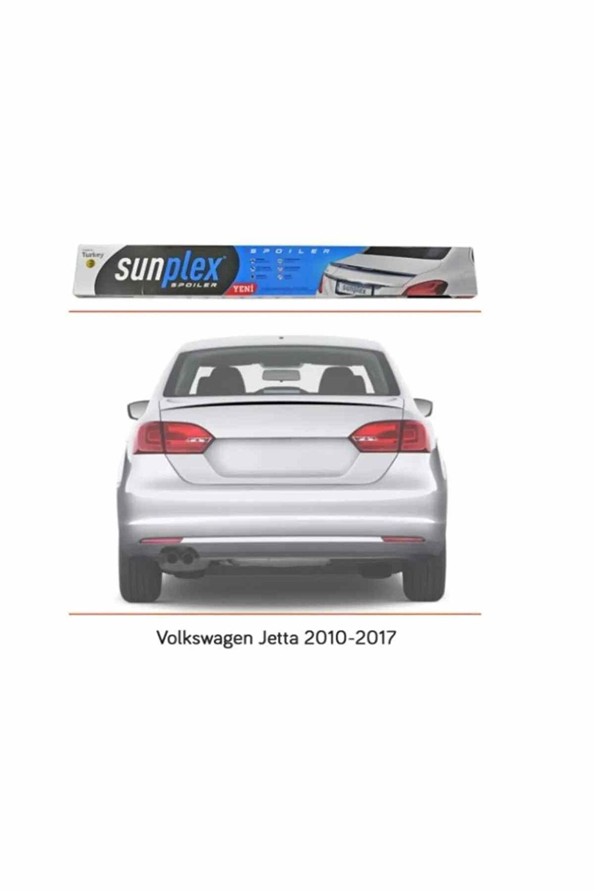 Vw Jetta Spoiler Piano Black 2010-2017 arası modellere uyumlu Sunplex