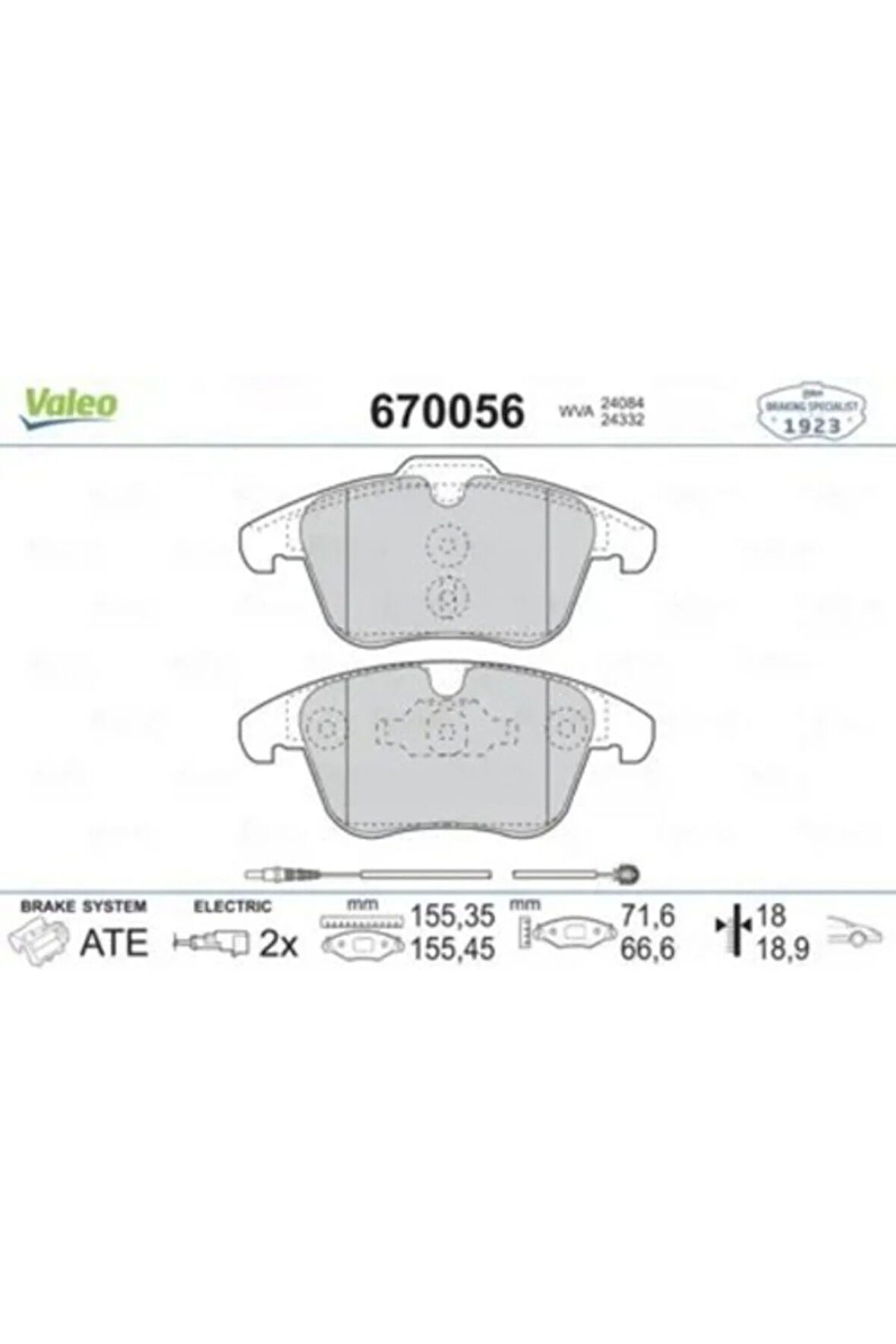 Dısk Fren Balata On Peugeot 407 2.0d 04>10/508 1.6 10>/cıtroen C5 1.6/1.8/2.0/1.6d/2.0d 008>