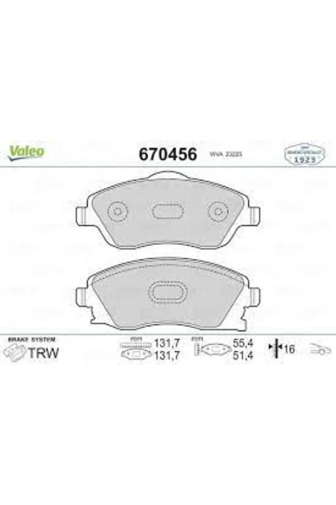 DISK FREN BALATA ON OPEL CORSA C/COMBO/MERIVA A/TIGRA B