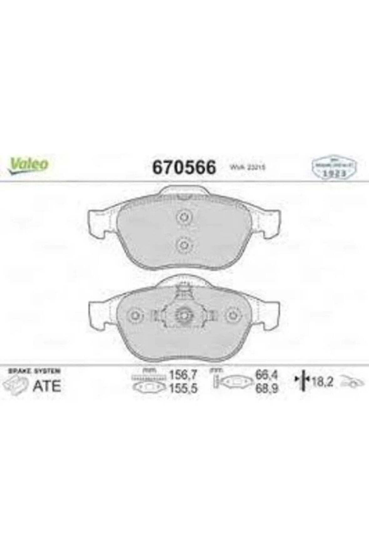 Dısk Fren Balata On Renault Laguna Iı (03/01>)/twıngo 1.6 (05/08>)/megane Iı