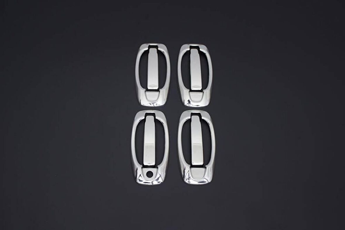 Citroen Nemo Krom Kapı Kolu 4 Kapı 8 Parça Set 2007 ve Sonrası