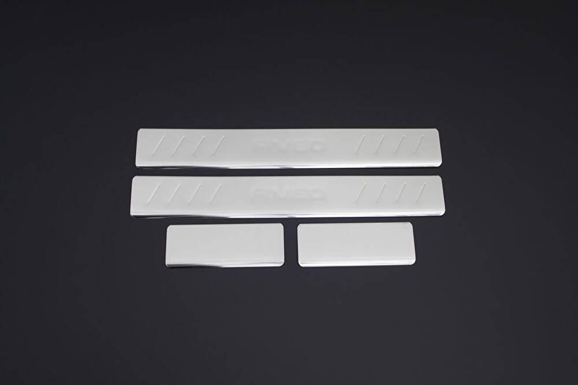 Chevrolet Aveo Krom Kapı Eşiği 4 Parça 2012 ve Sonrası