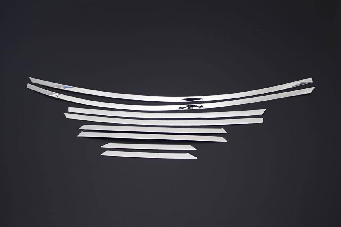 Ford Focus 3 Sedan Krom Üst Cam Çerçevesi 8 Parça 2011-2017 Arası