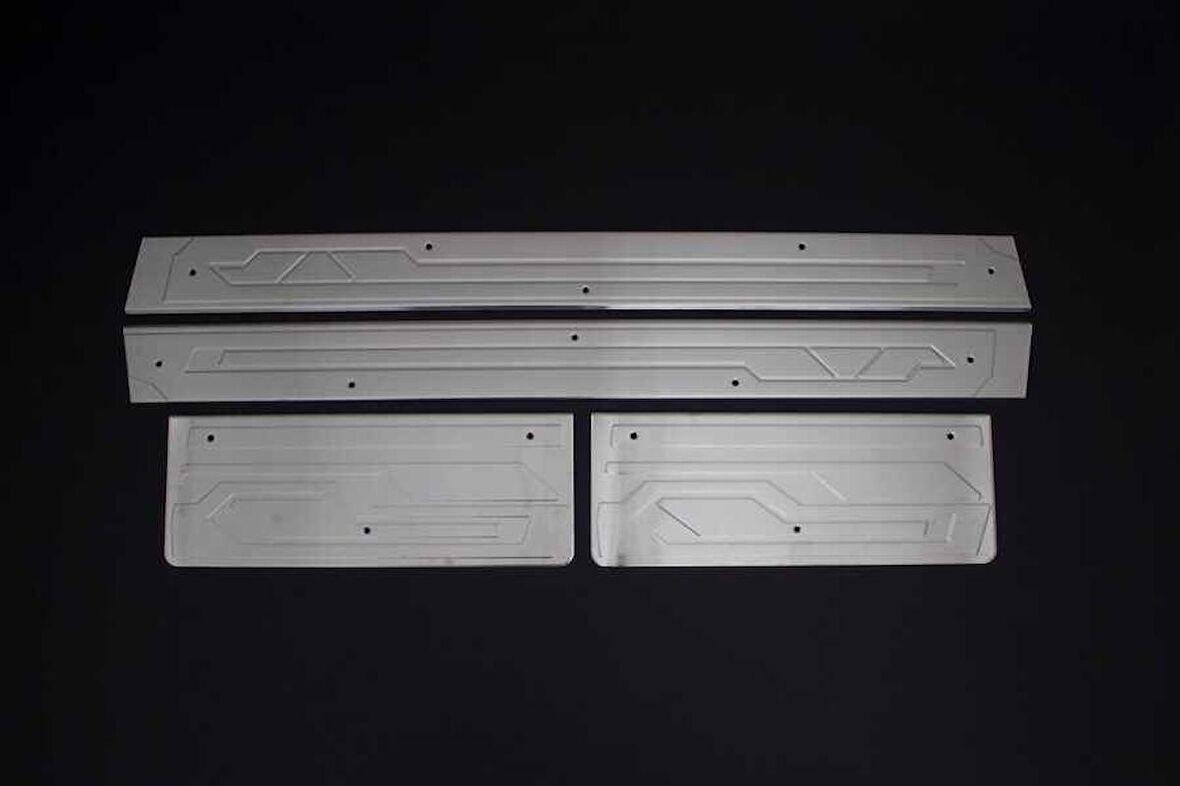 Ford Tourneo Custom Krom Kapı Eşiği 4 Parça 2012 ve Sonrası