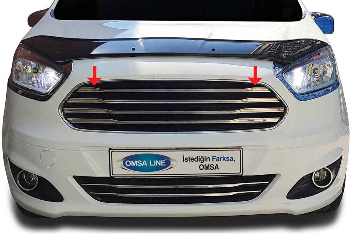 Ford Courier Krom Ön Panjur 4 Parça 2014-2017 Arası