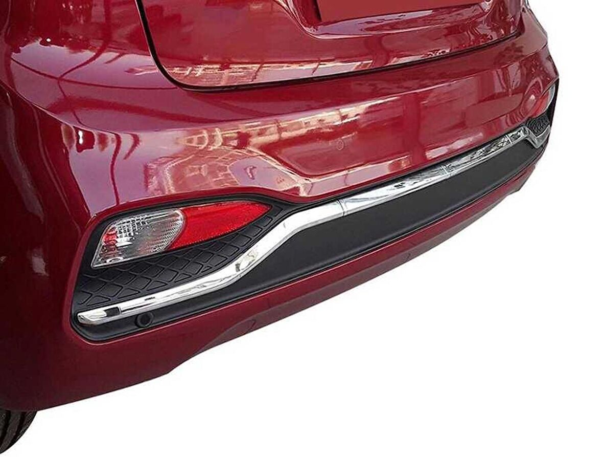 Hyundai i20 Krom Arka Tampon Çıtası 3 Parça 2018-2020 Arası