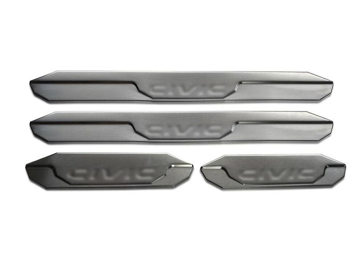 Honda Civic FB7 Krom Kapı Eşiği 4 Parça Taşlı 2012-2016 Arası
