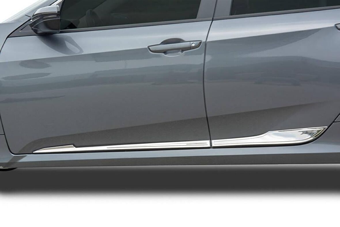 Honda Civic FC5 Krom Yan Kapı Çıtası 4 Parça 2016-2021 Arası