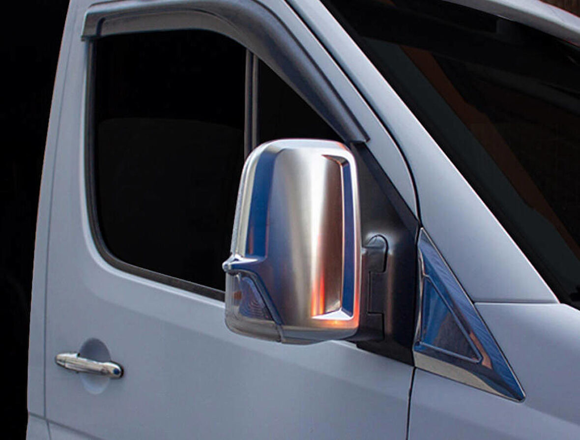 Mercedes Sprinter Saten Krom Ayna Kapağı 2 Parça Abs 2006-2018 Arası