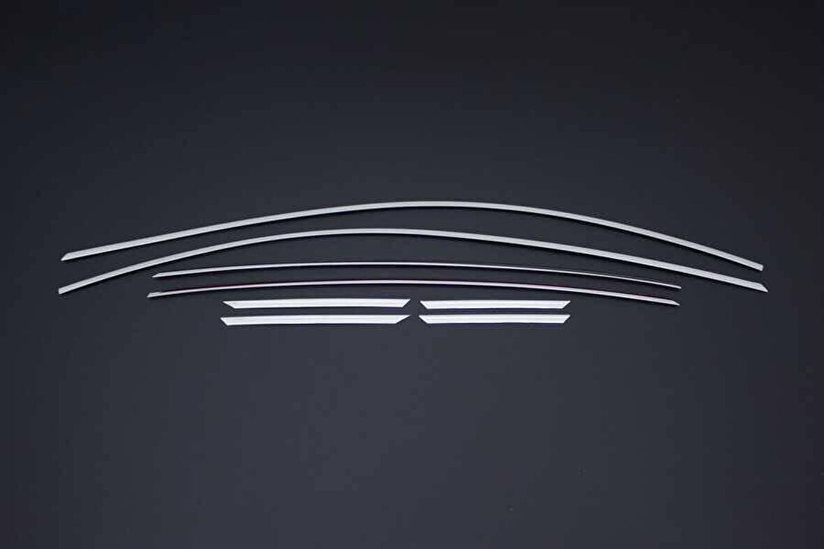 Opel Astra K Krom Üst Cam Çerçevesi 8 Parça 2015 ve Sonrası