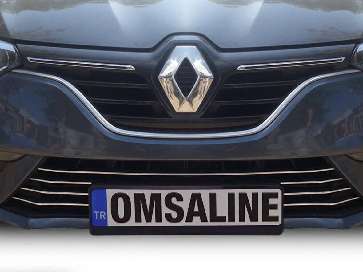 Renault Megane 4 HB Krom Ön Tampon Alt Çıta 7 Parça 2016-2020 Arası