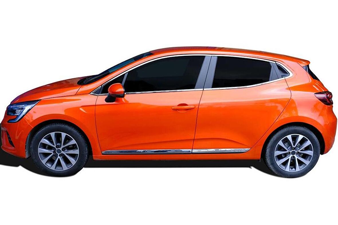 Renault Clio 5 Krom Yan Kapı Çıtası 4 Parça 2019 ve Sonrası
