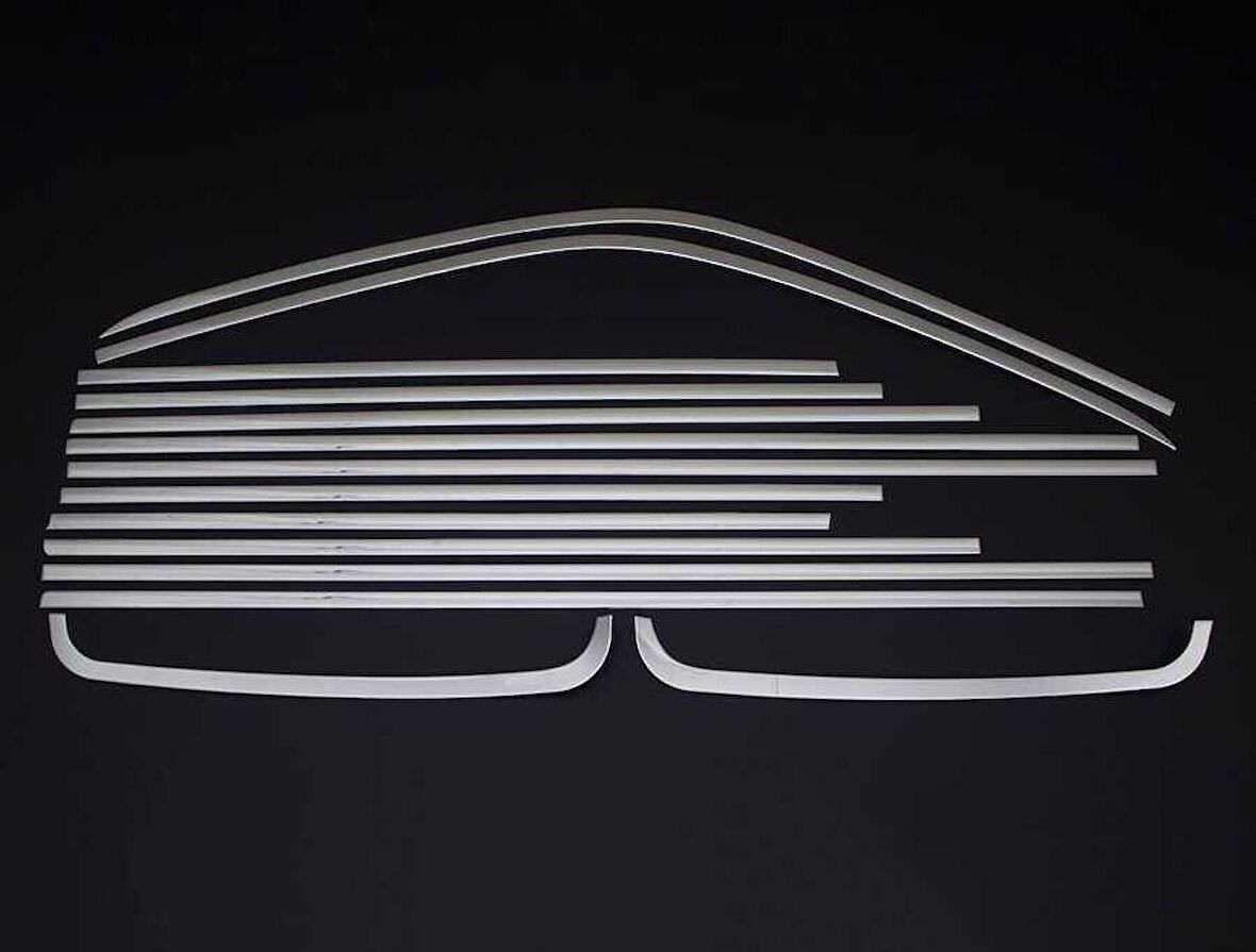 VW T5 Transporter Krom Cam Çerçevesi 14 Parça Tek Sürgü Uzun Şase 2003-2010 Arası