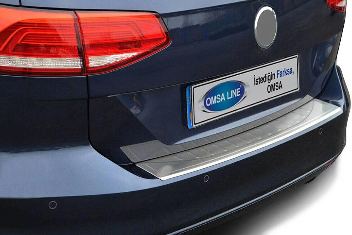 VW Passat B8 SW Krom Taşlı Arka Tampon Eşiği 2015 ve Sonrası