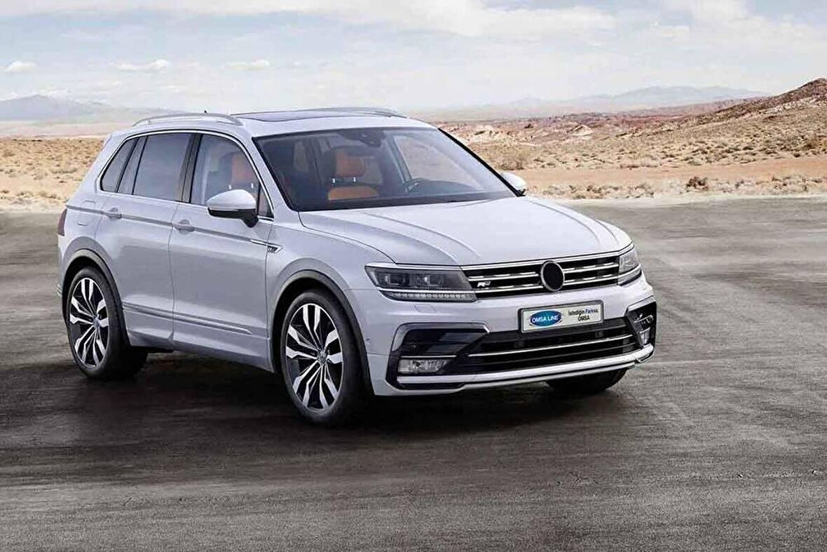 VW Tiguan Krom Far Üstü Çıta 3 Parça 2016-2020 Arası