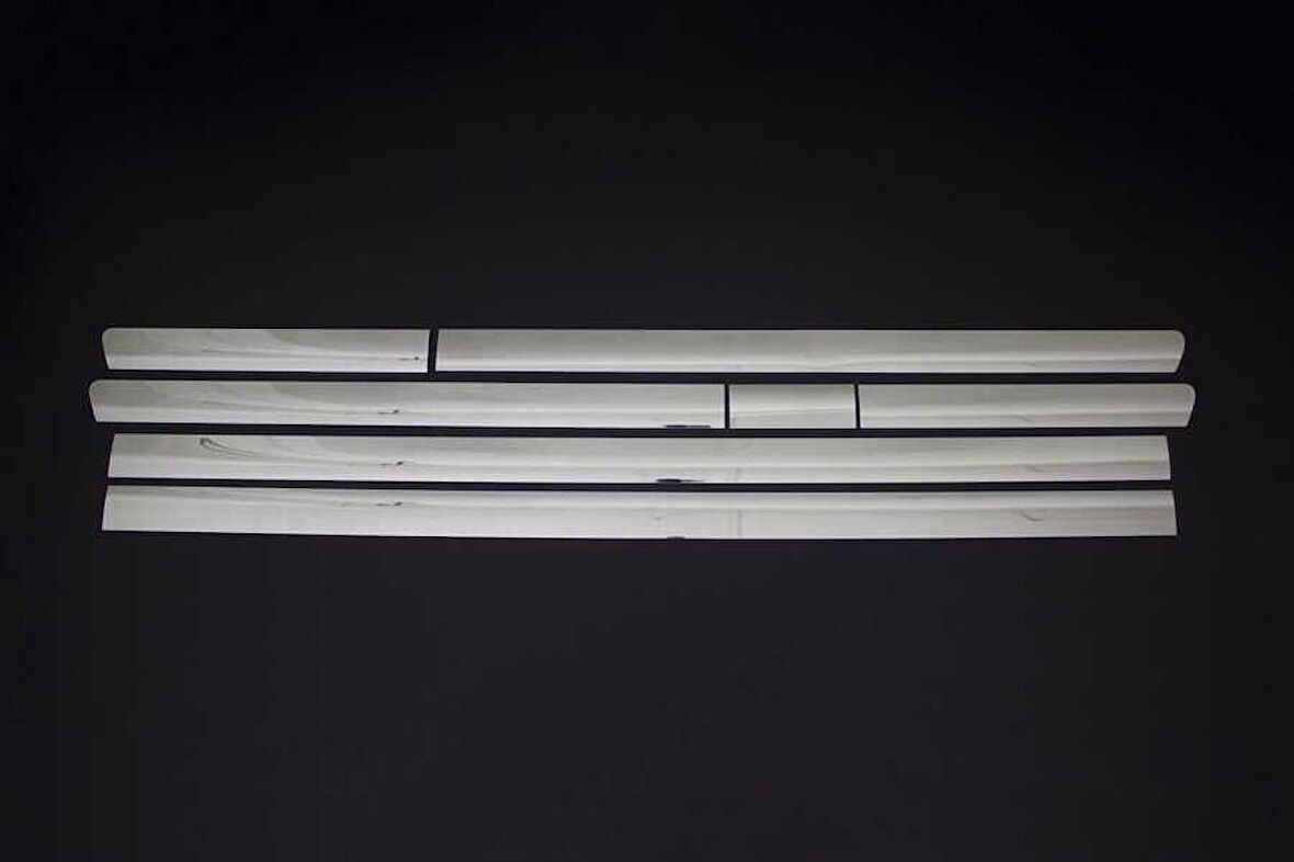 VW T6.1 Transporter Krom Yan Kapı Çıtası 7 Parça (Uzun Şase) 2020 ve Sonrası