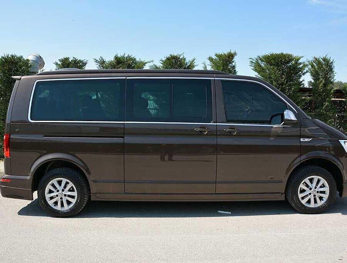 VW T6.1 Transporter Krom Cam Çerçevesi 14 Parça Tek Sürgü (Uzun Şase)  2020 ve Sonrası