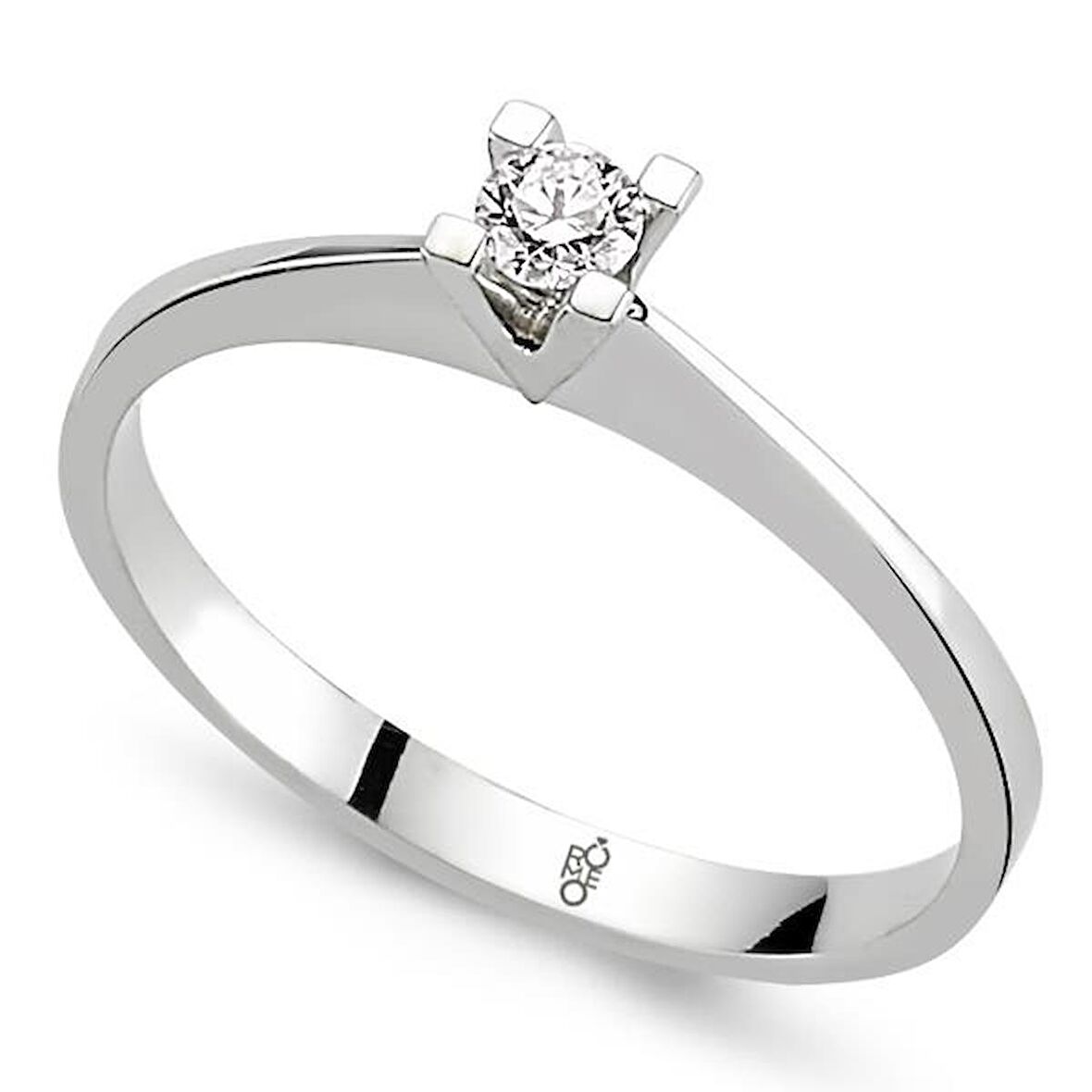 0.10 Ct Tektaş Pırlanta  Yüzük RM19030