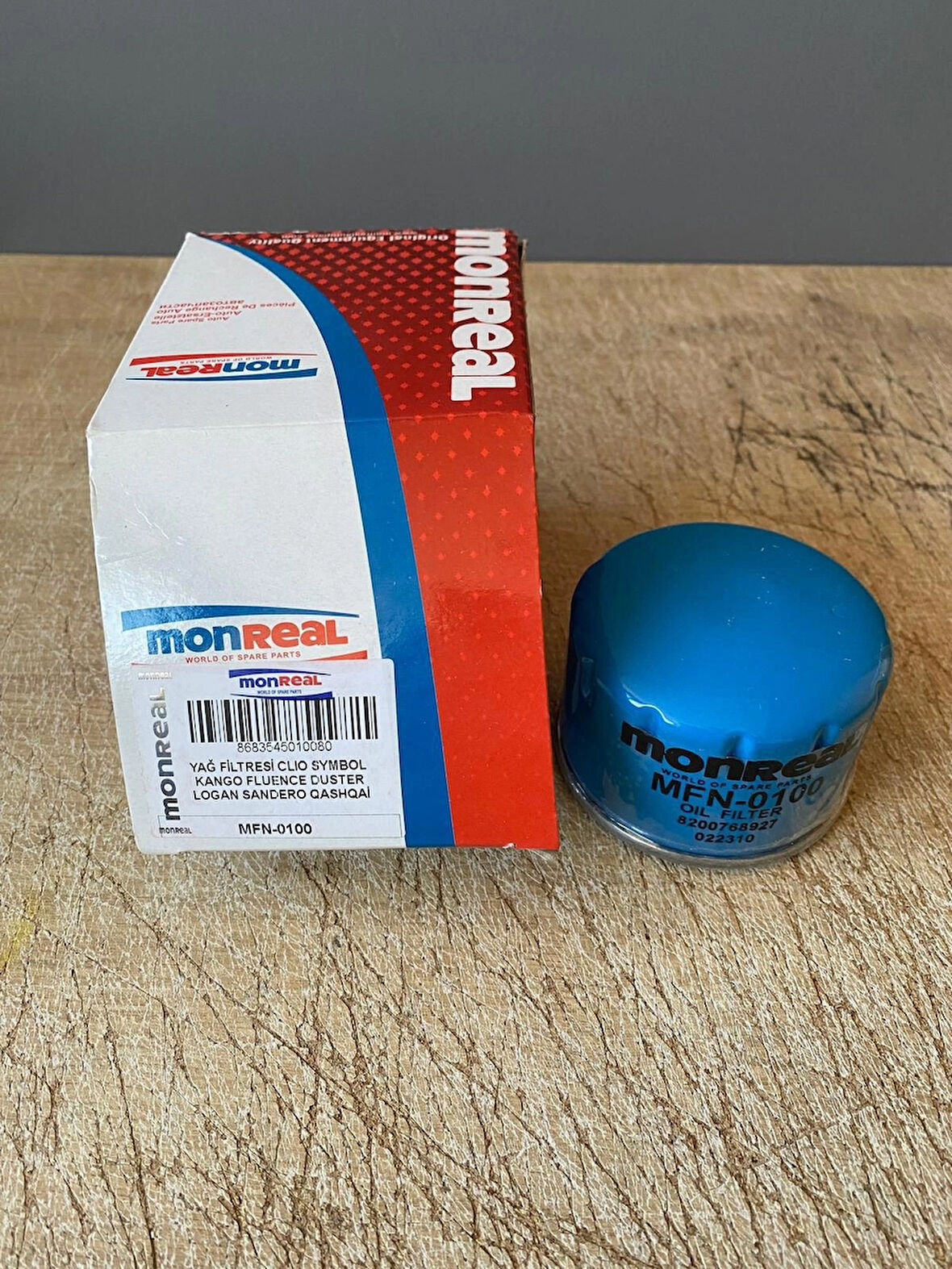Monreal MFN-0100 Renault K9K Motor Yağ Filtresi 8200768927 8671002274 7700272523
