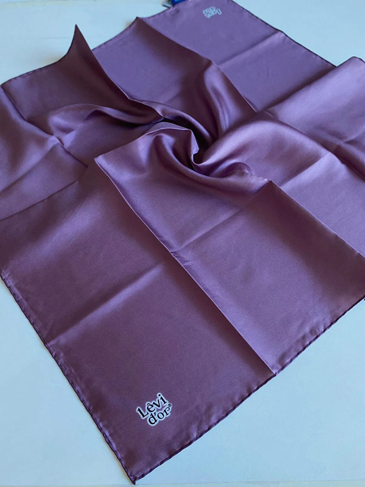 Levidor Tivil İpek Eşarp 42057 Pembe Düz Renk