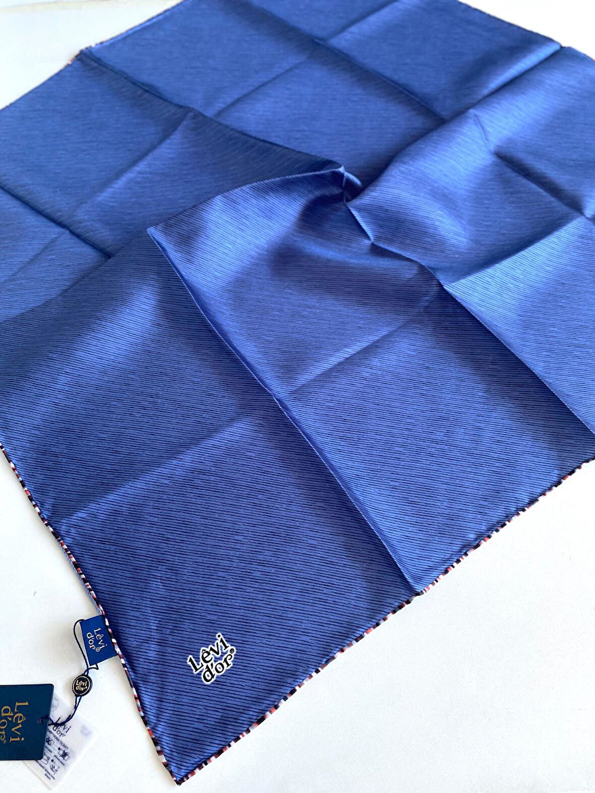 Levidor Tivil Saf İpek Eşarp 49223 Mor Karışık Desen