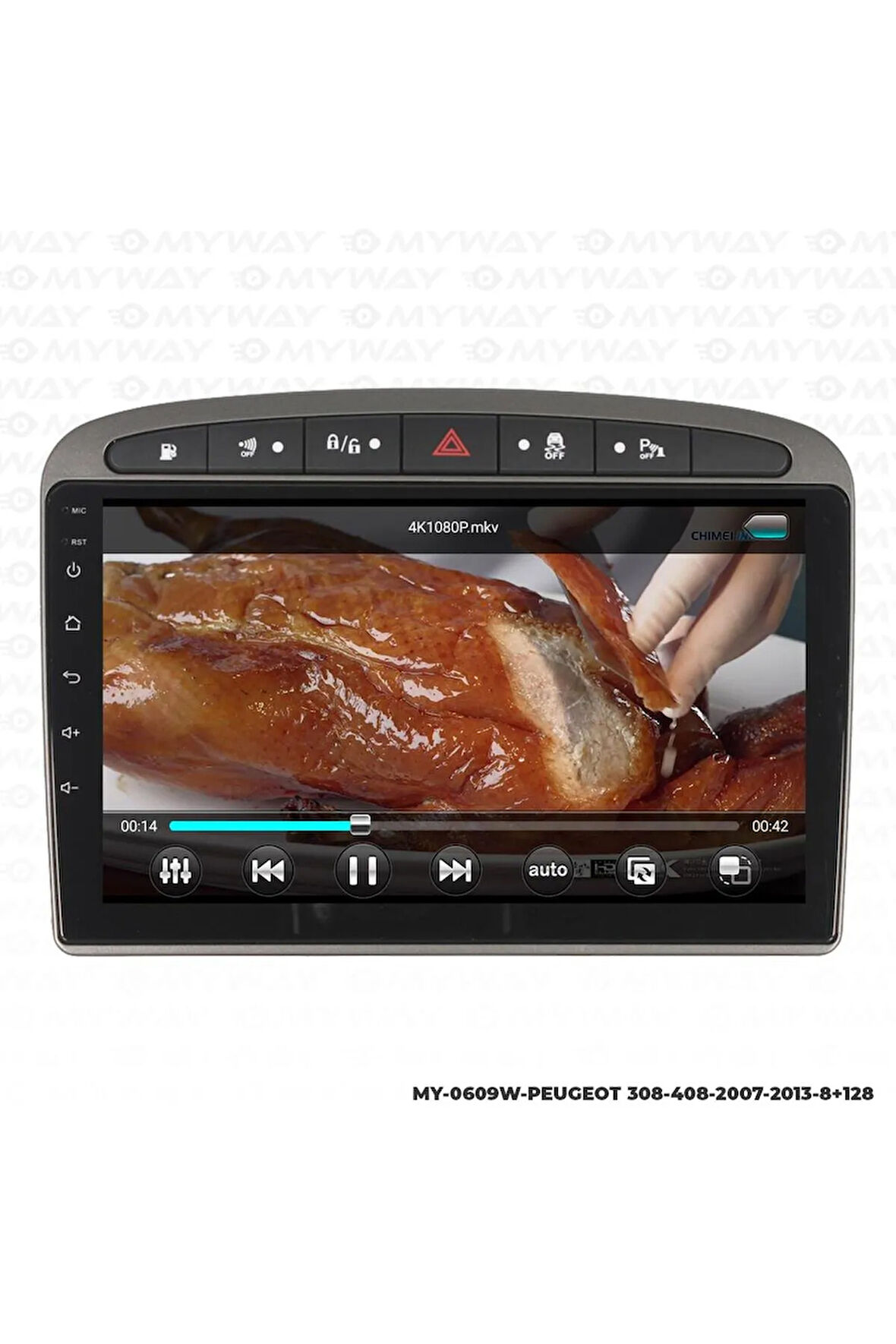 PEUGEOT 408 ANDROİD 12 MULTİMEDYA CARPLAY 4GB RAM+64GB HDD NAVİGASYON EKRAN