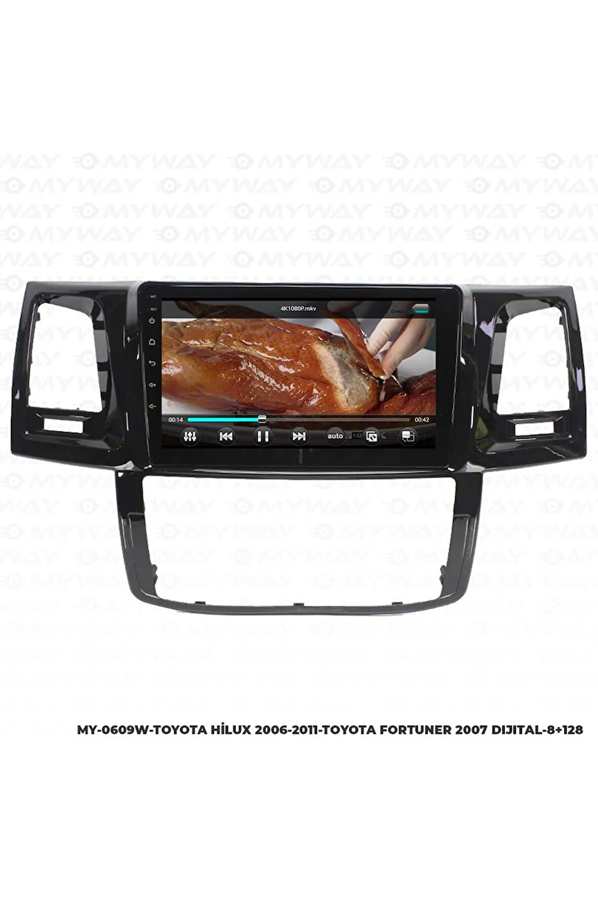 TOYOTA HİLUX ANDROİD 12 MULTİMEDYA CARPLAY 4GB RAM+64GB HDD 2006-2011 NAVİGASYON EKRAN