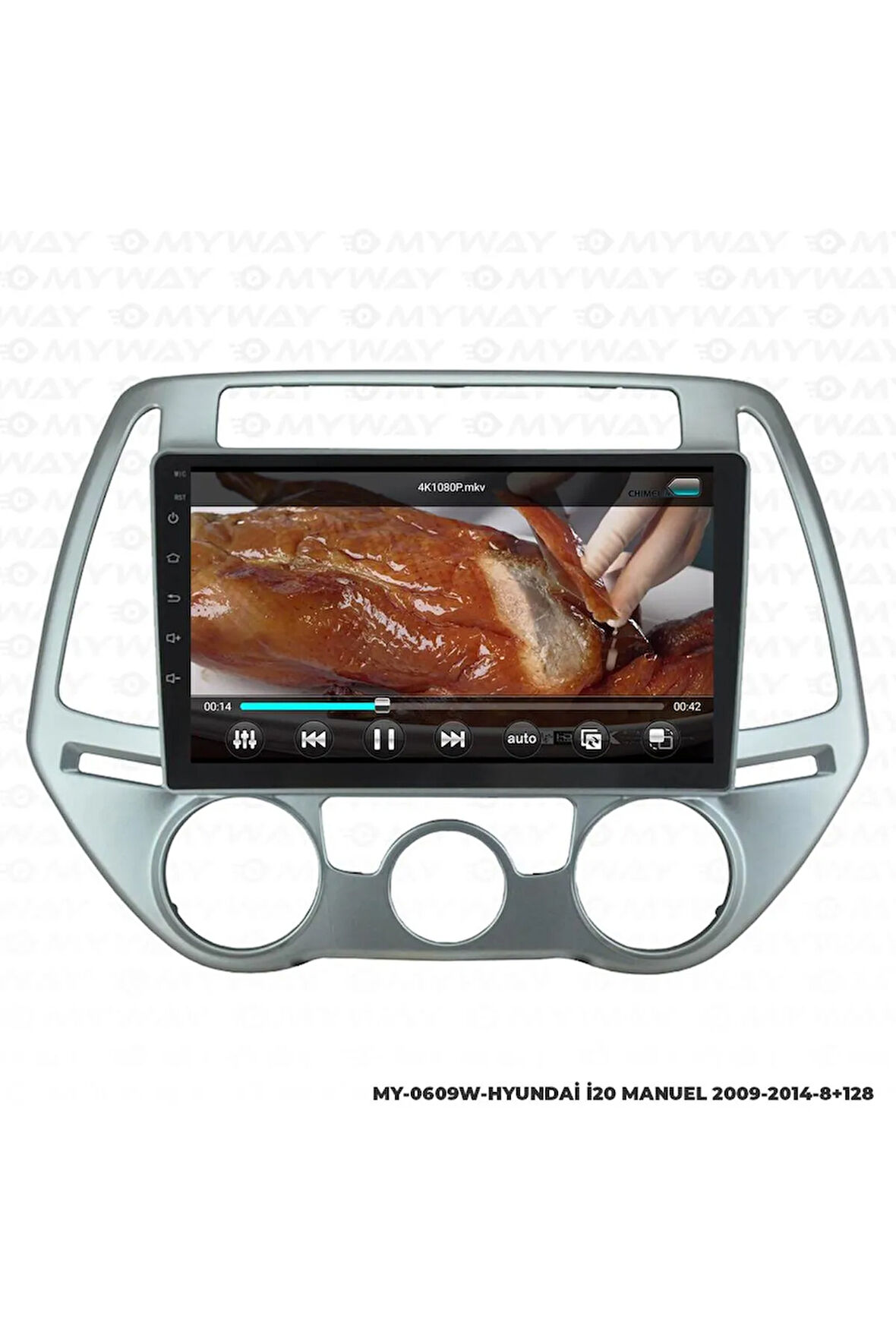 HYUNDAİ İ20 ANDROİD 12 MULTİMEDYA CARPLAY 4GB RAM+64GB HDD 2009-2014 NAVİGASYON EKRAN