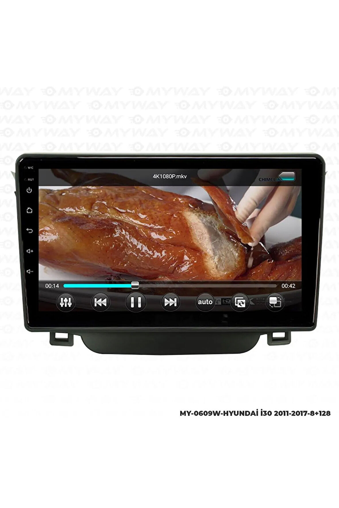 HYUNDAİ İ30 ANDROİD 12 MULTİMEDYA CARPLAY 4GB RAM+64GB HDD 2011-2017 NAVİGASYON EKRAN