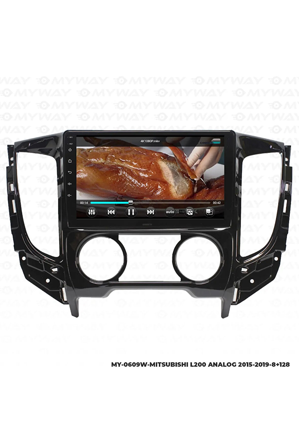 MİTSUBİSHİ L200 ANDROİD 12 MULTİMEDYA CARPLAY 4GB RAM+64GB HDD ANALOG NAVİGASYON EKRAN