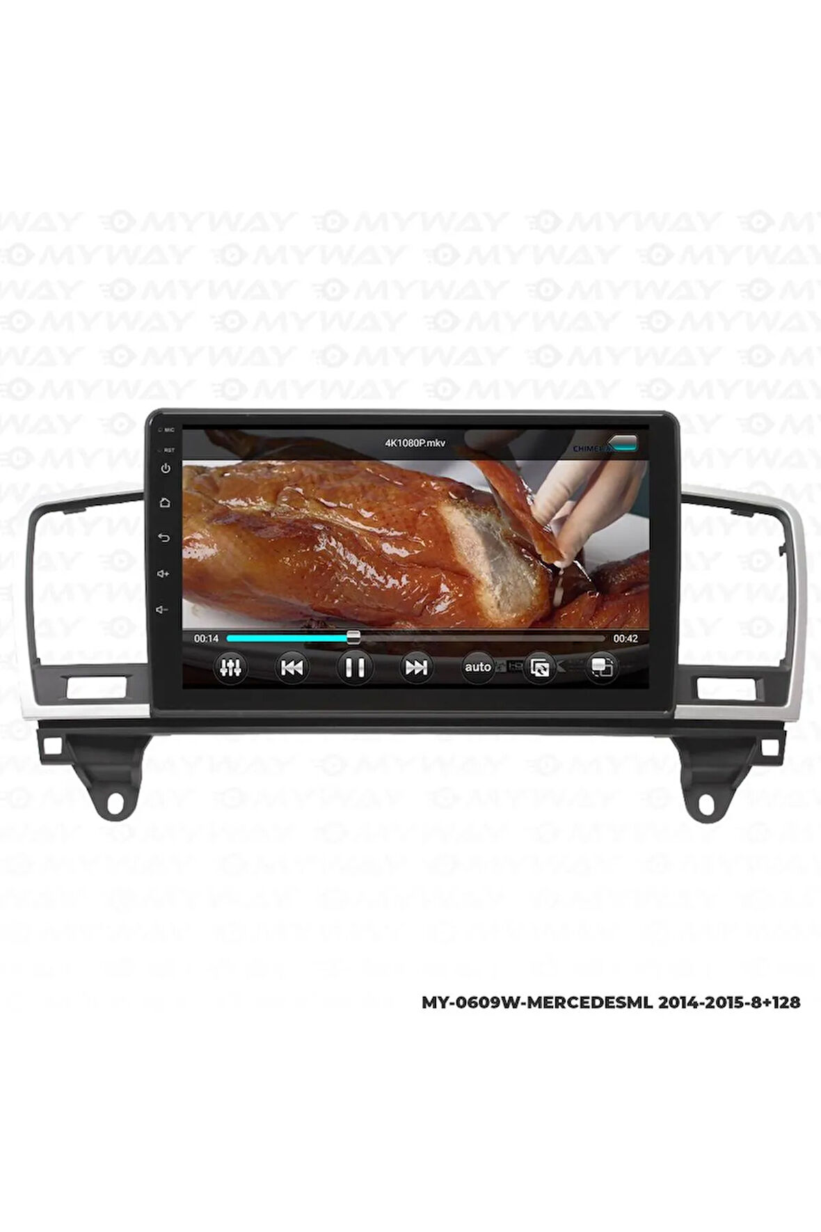 MERCEDES ML ANDROİD 12 MULTİMEDYA CARPLAY 4GB RAM+64GB HDD 2014-2015 NAVİGASYON EKRAN