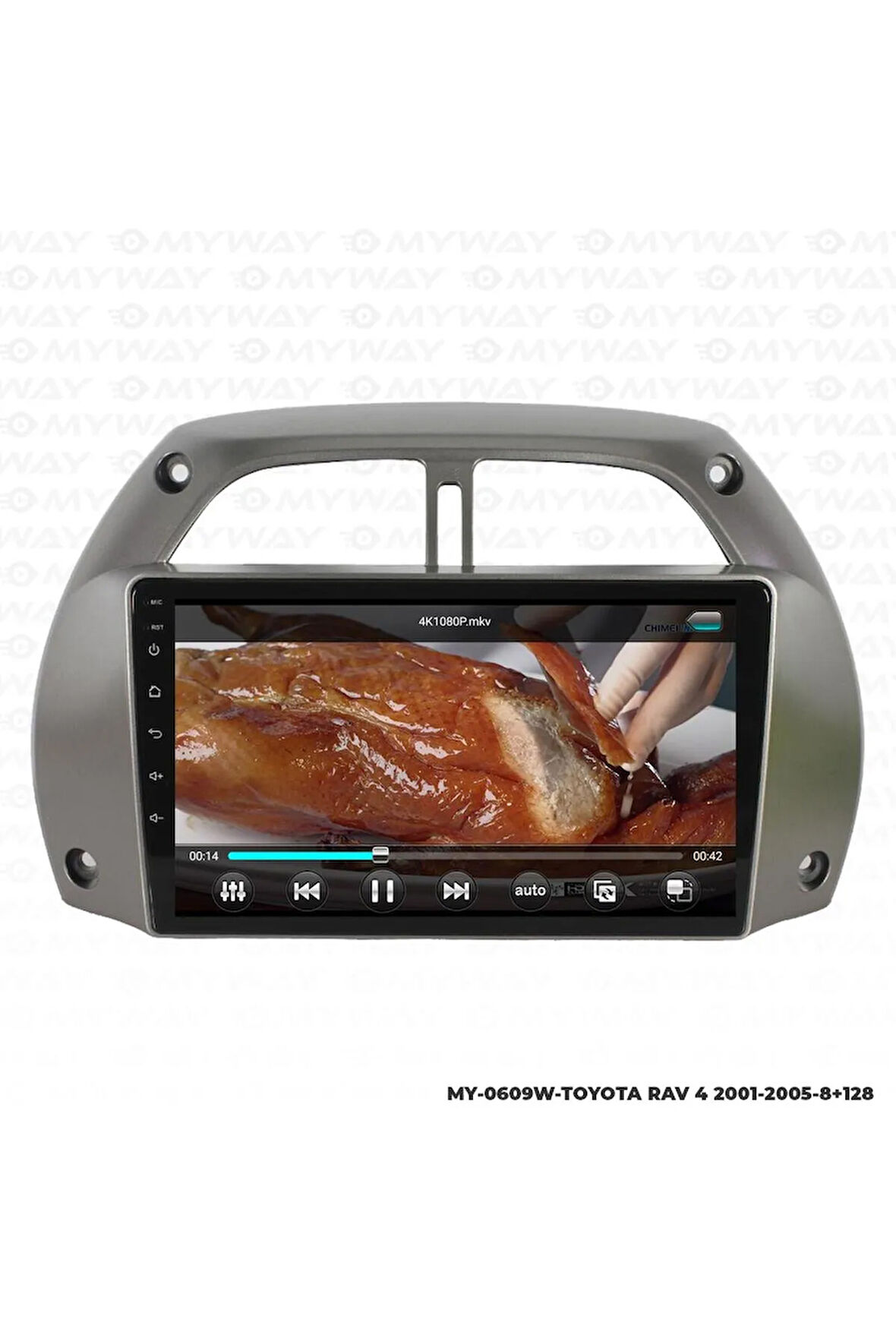 TOYOTA RAV 4 ANDROİD 12 MULTİMEDYA CARPLAY 4GB RAM+64GB HDD 2001-2005 NAVİGASYON EKRAN