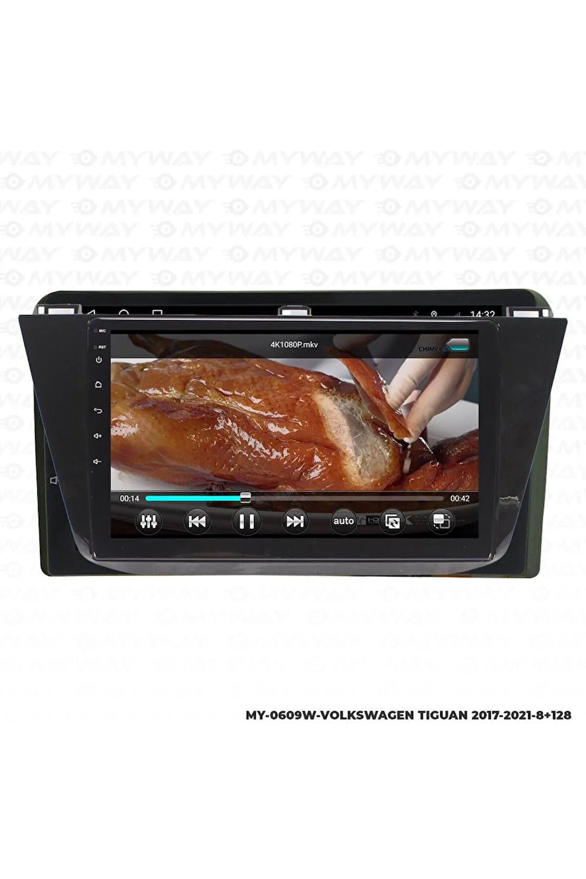 VOLKSWAGWEN TİGUAN ANDROİD 12 MULTİMEDYA CARPLAY 4GB RAM+64GB HDD NAVİGASYON EKRAN