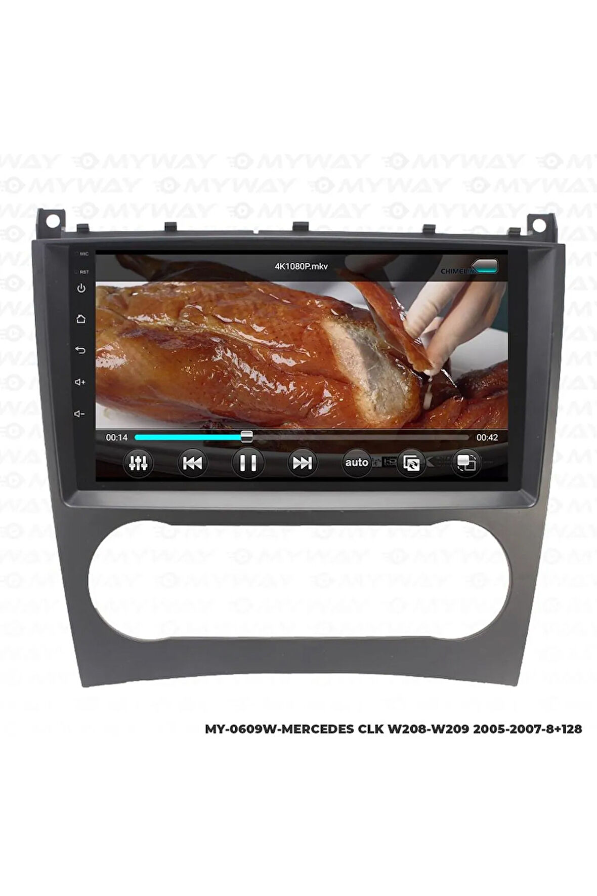 MERCEDES W209 ANDROİD 12 MULTİMEDYA CARPLAY 4GB RAM+64GB HDD NAVİGASYON EKRAN