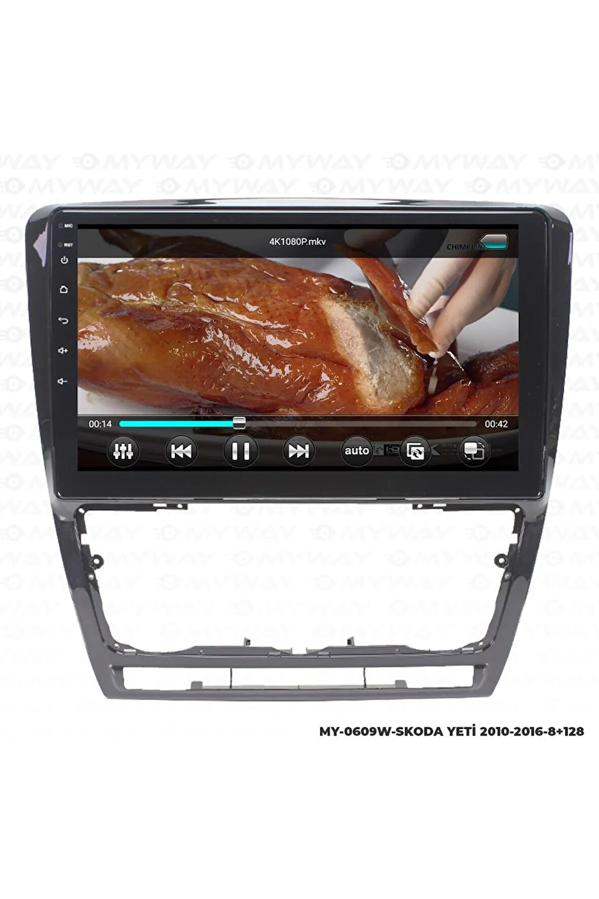 SKODA YETİ ANDROİD 12 MULTİMEDYA CARPLAY 4GB RAM+64GB HDD 2010-2016 NAVİGASYON EKRAN