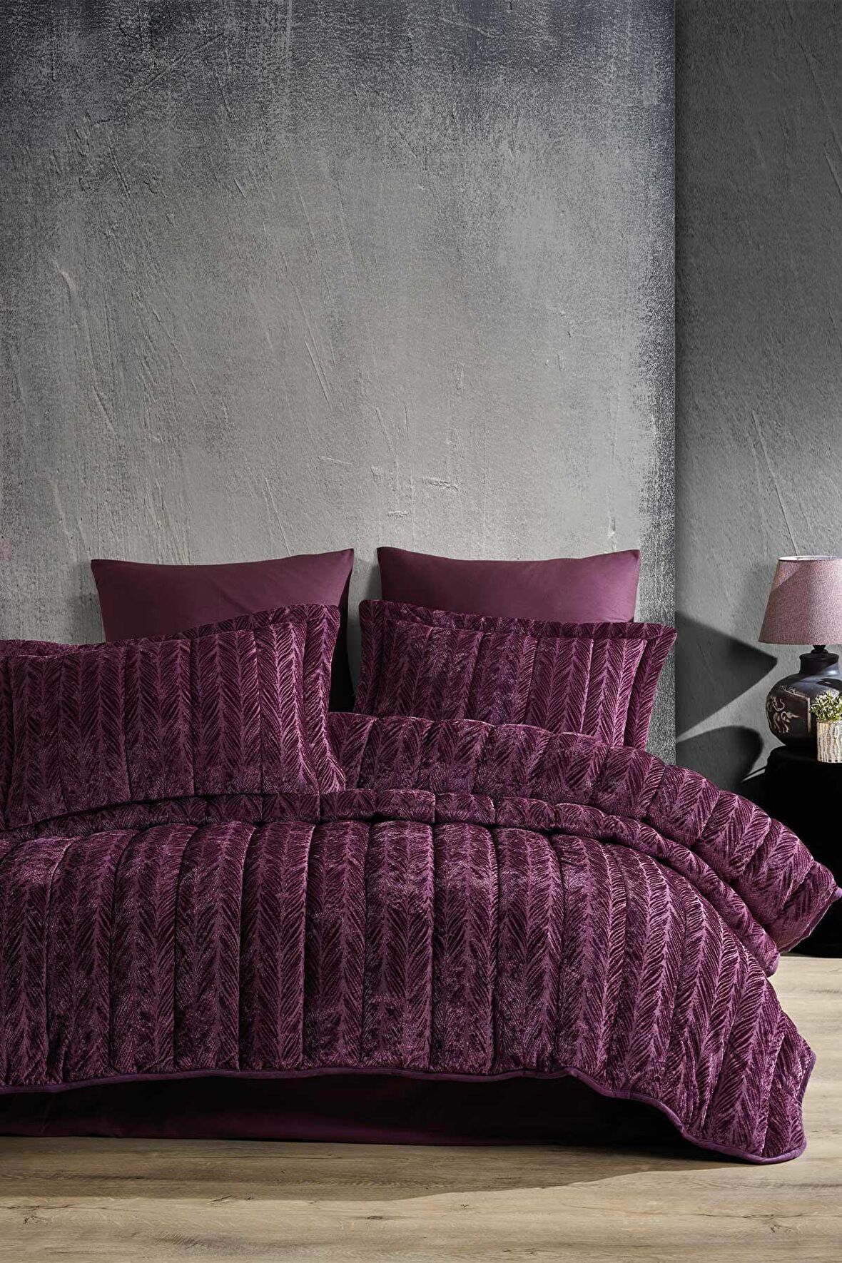 Elart Elart Comfort Yeni Nesil Uykuseti - 6 Parça Velvet Mürdüm