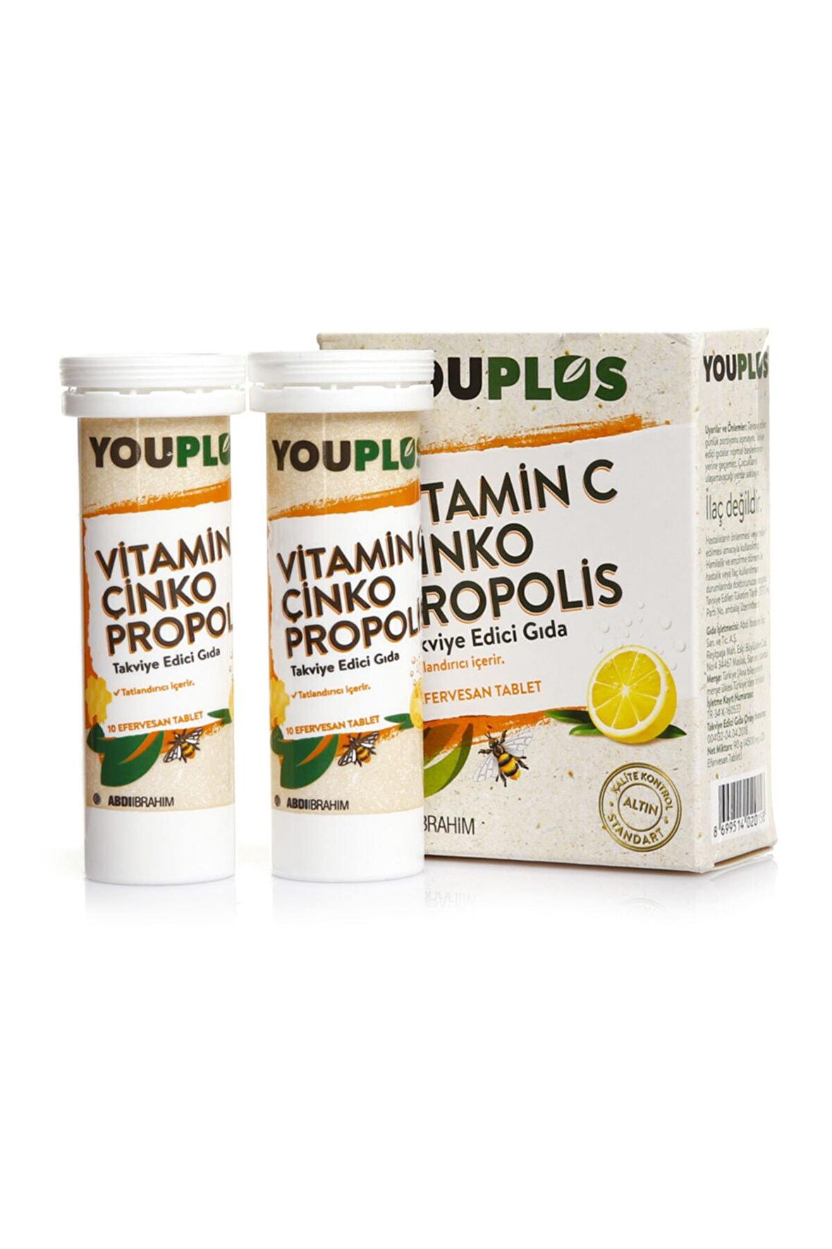 Vitamin C Çinko Propolis 20 Efervesan Tablet