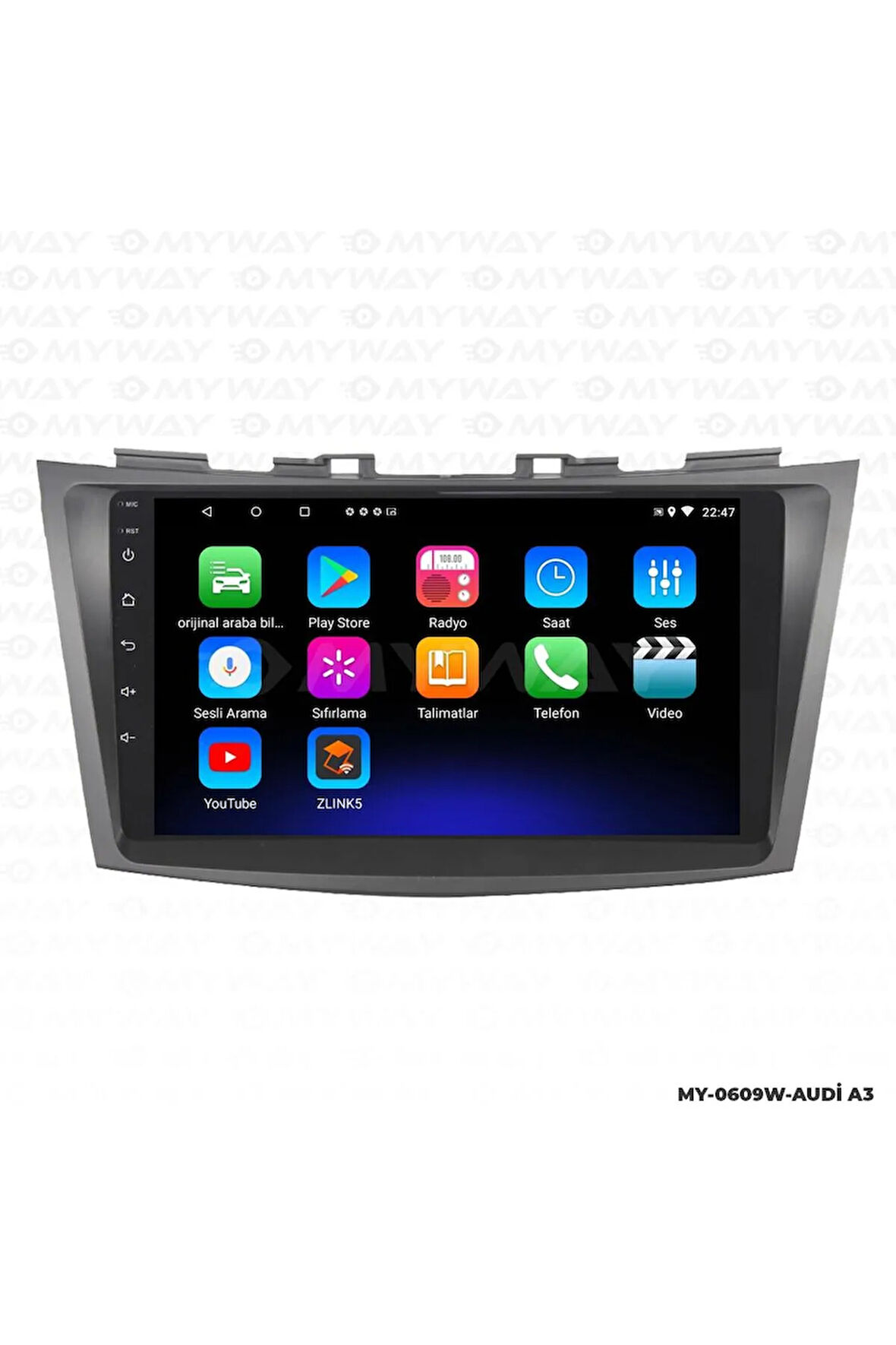 TOYOTA AVENSİS ANDROİD 12 MULTİMEDYA CARPLAY 2GB RAM+32GB HDD 2002-2008 NAVİGASYON EKRAN