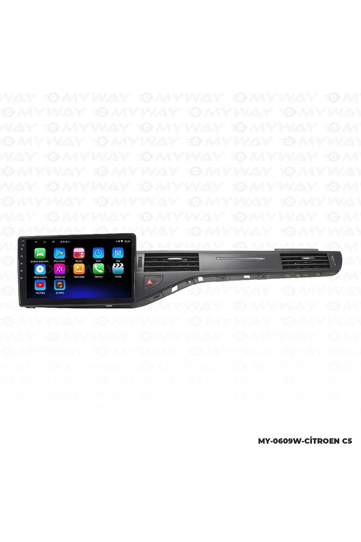CİTROEN C5 ANDROİD 12 MULTİMEDYA CARPLAY 2GB RAM+32GB HDD NAVİGASYON OEM EKRAN