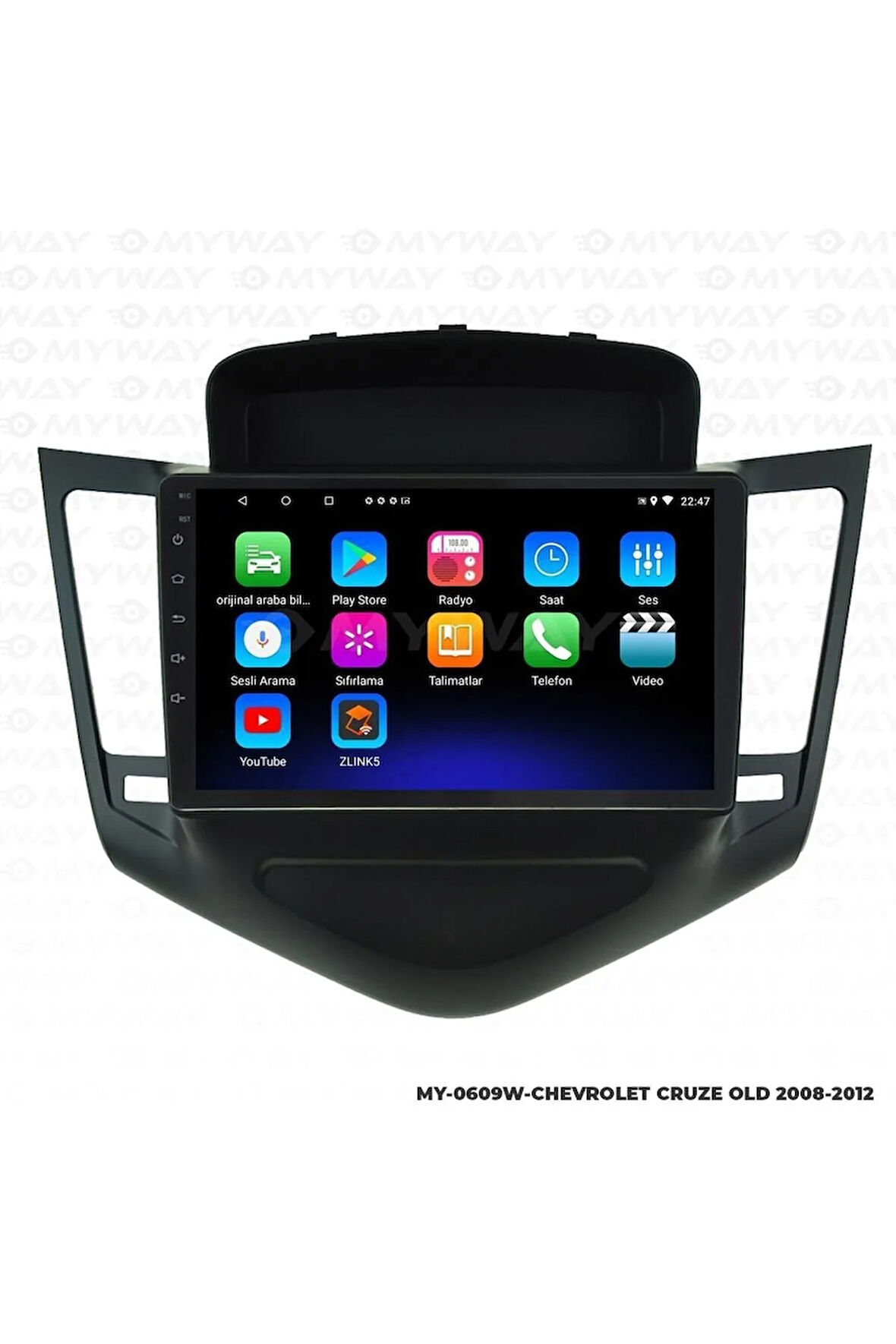 CHEVROLET CRUZE ANDROİD 12 MULTİMEDYA CARPLAY 2GB RAM+32GB HDD NAVİGASYON EKRAN